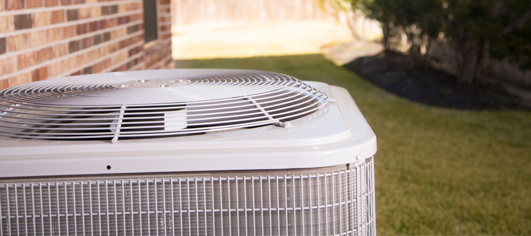 close up of an outdoor hvac unit in texas