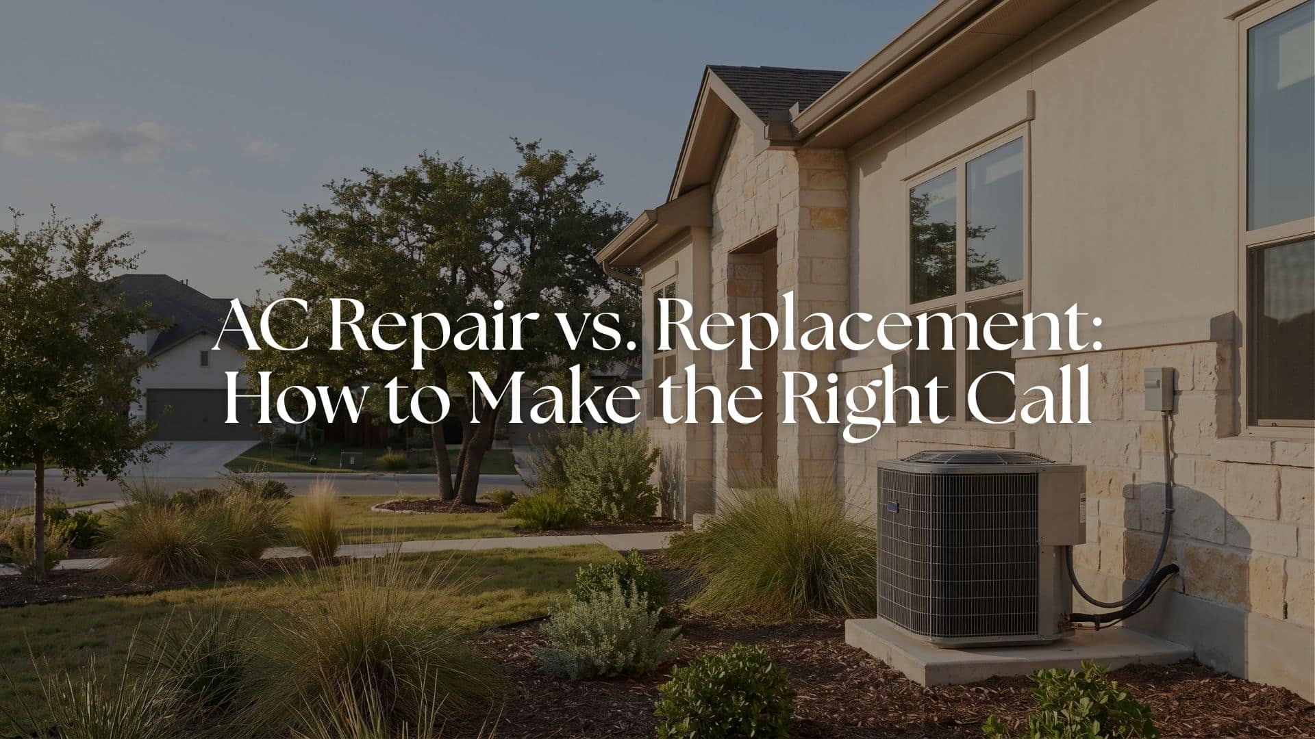 AC Repair vs. Replacement in San Antonio: How to Make the Right Call